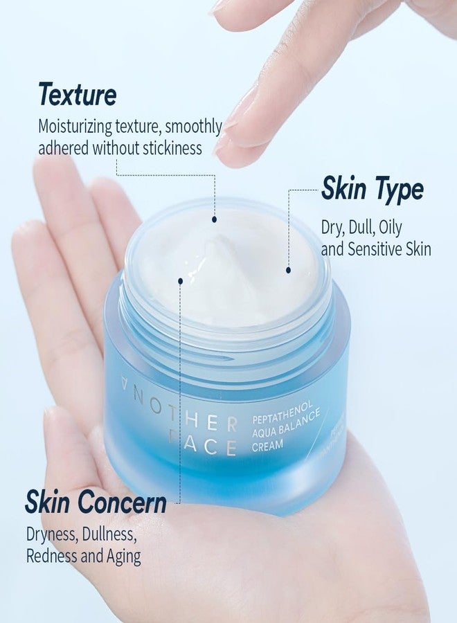 ANOTHERFACE PEPTATHENOL™ Aqua Balance Cream 1.69 Fl Oz, Peptide Moisturizer for Firm Skin, Ceramide Repairing Barrier for Anit-Aging, Hyaluronic Hydrating for Dry Skin, Vegan, Korean Skin Care - Image 2